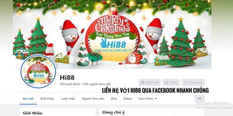 Liên hệ Hi88 qua Facebook giúp người chơi cập nhật tin tức nhanh chóng